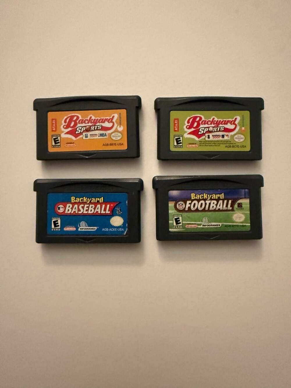 Nintendo Game Boy Advance Backyard Sports Lot of 4 Games